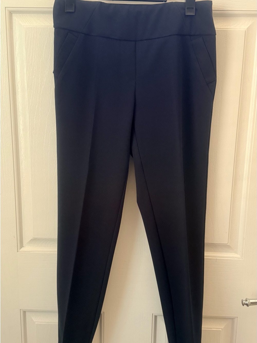 Soho Navy Pull-On Slim Trousers - Picture 3 of 7